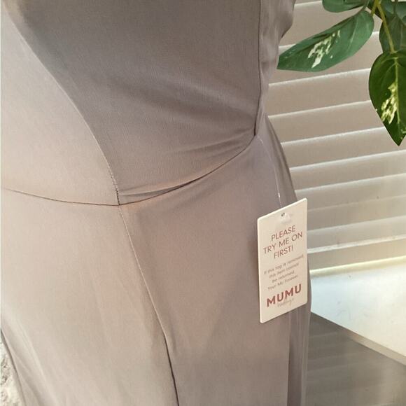 SHOW ME YOUR MUMU NEW GRAY FORMAL SIZE XXS 1194 - Picture 5 of 8